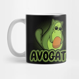 Avogato Funny Avocado Cat Lover Mug